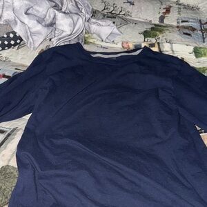 Navy Long Sleeve Women's Top no tags never been warn washed anyway